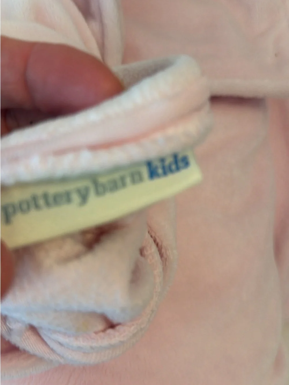Pottery Barn Kids Pink Chamois Duvet Cover and Sham